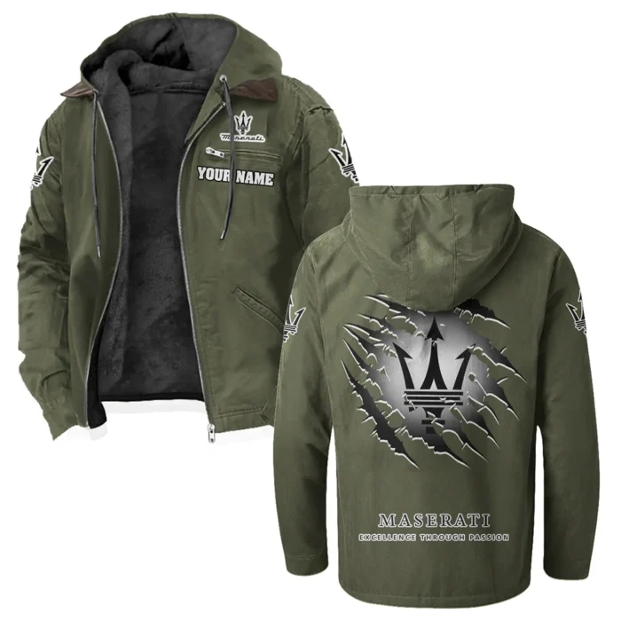 Supercar Flannel Hoodie, Garage-Ready Flannel Shirt HVN1327MA - Green