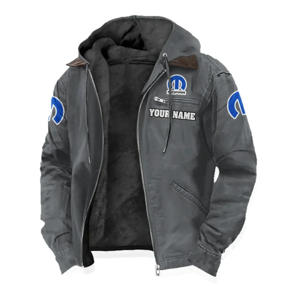 Powertrain Upgrades Flannel Hoodie, Custom Garage Hoodie HVN1327MO - Gray - Image 2