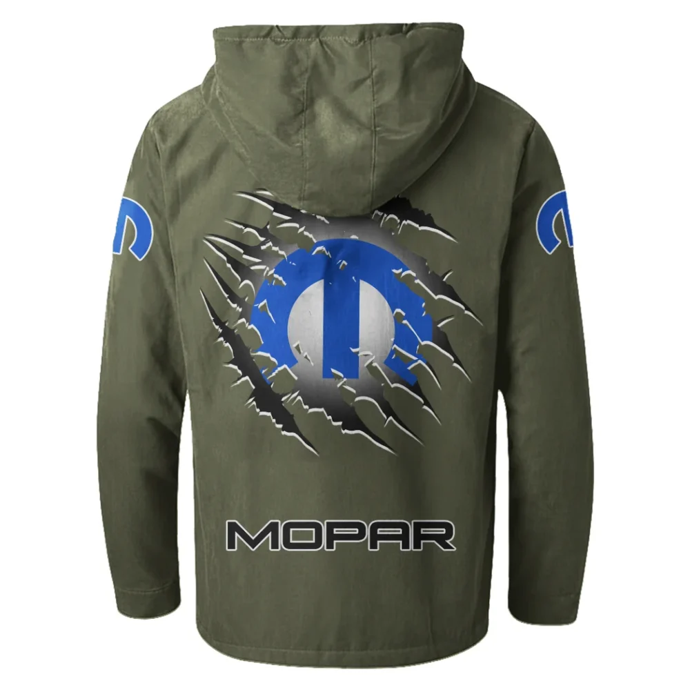 Powertrain Upgrades Flannel Hoodie, Custom Garage Hoodie HVN1327MO - Green - Image 3