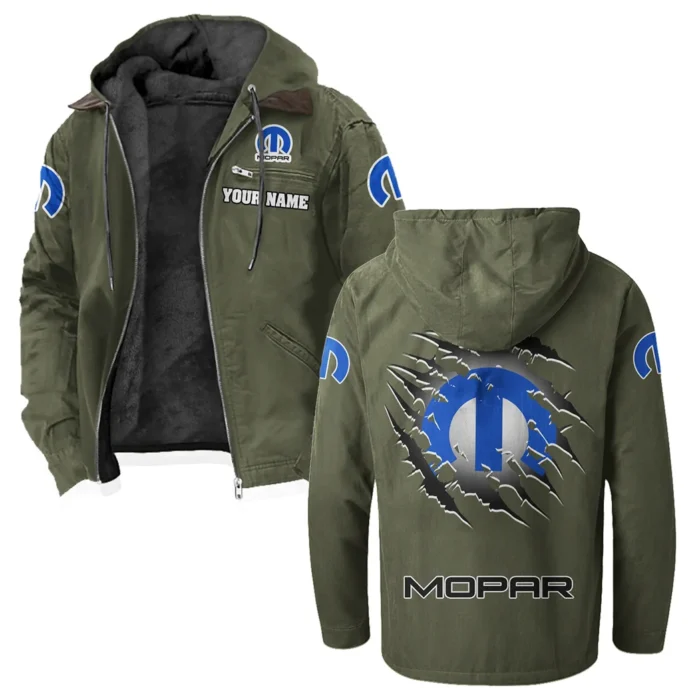 Powertrain Upgrades Flannel Hoodie, Custom Garage Hoodie HVN1327MO - Green