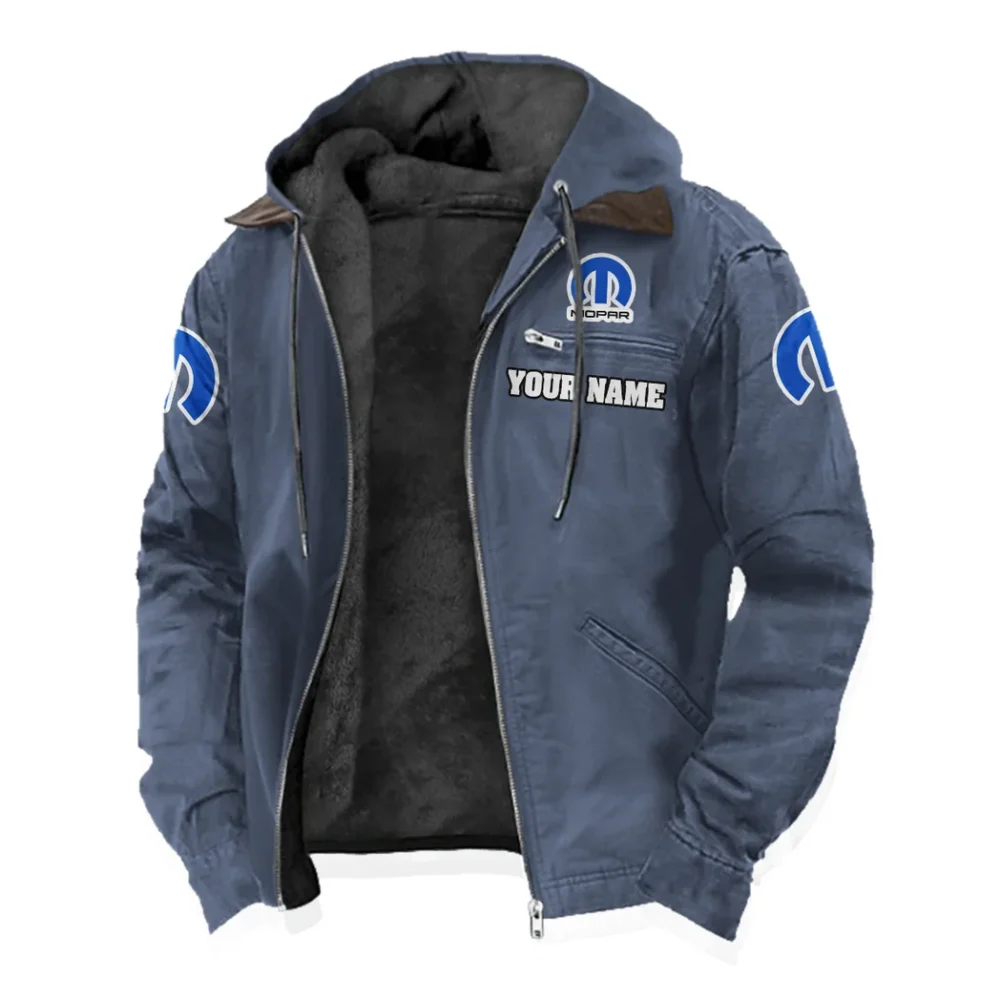 Powertrain Upgrades Flannel Hoodie, Custom Garage Hoodie HVN1327MO - Navy Blue - Image 2
