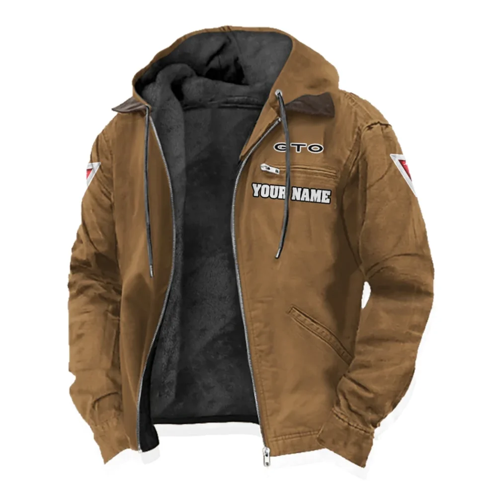 Grand Tourer Flannel Hoodie, Bold Driver's Flannel HVN1327PG - Camel - Image 2