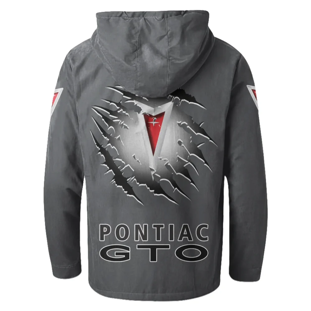 Grand Tourer Flannel Hoodie, Bold Driver's Flannel HVN1327PG - Gray - Image 3