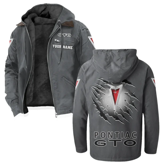 Grand Tourer Flannel Hoodie, Bold Driver's Flannel HVN1327PG - Gray