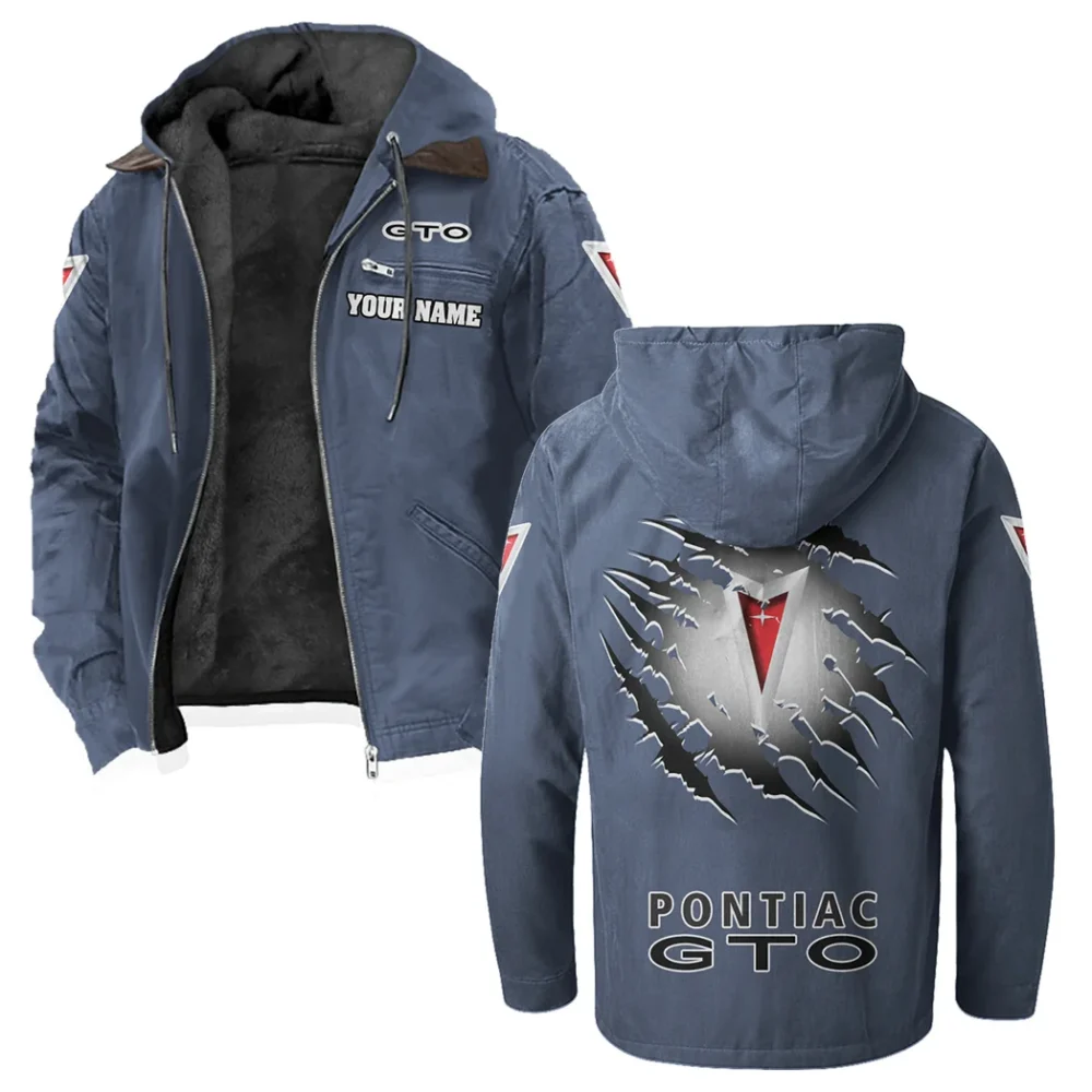 Grand Tourer Flannel Hoodie, Bold Driver's Flannel HVN1327PG - Navy Blue