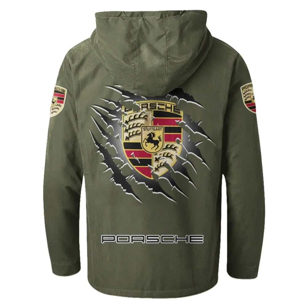 Luxury Coupe Flannel Hoodie, Road-Ready Flannel Hoodie HVN1327PO - Green - Image 3
