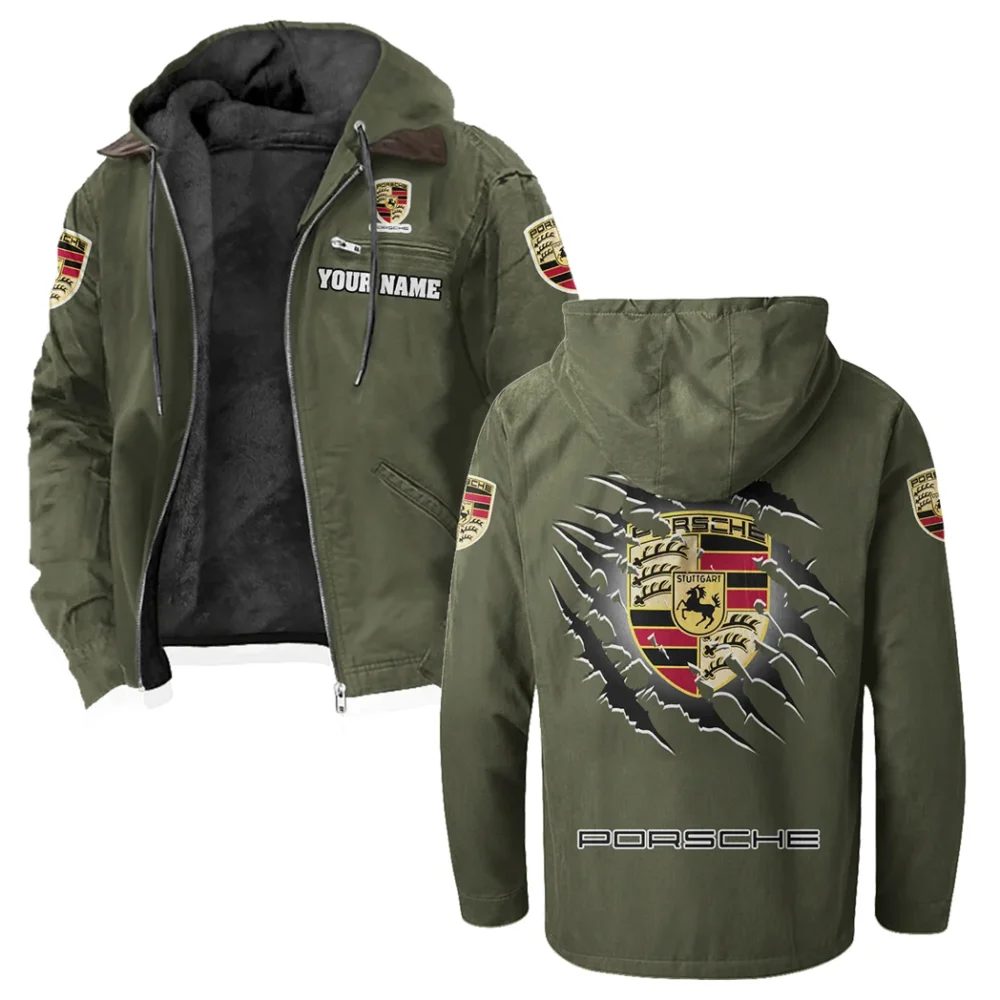 Luxury Coupe Flannel Hoodie, Road-Ready Flannel Hoodie HVN1327PO - Green