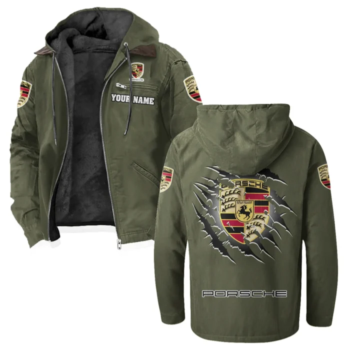 Luxury Coupe Flannel Hoodie, Road-Ready Flannel Hoodie HVN1327PO - Green