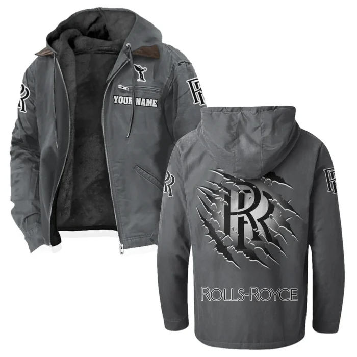 Ultra-Luxury Car Flannel Hoodie, Rider's Everyday Hoodie HVN1327RR - Gray