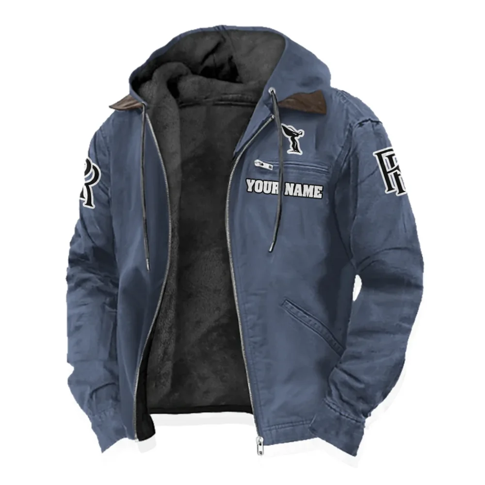 Ultra-Luxury Car Flannel Hoodie, Rider's Everyday Hoodie HVN1327RR - Navy Blue - Image 2