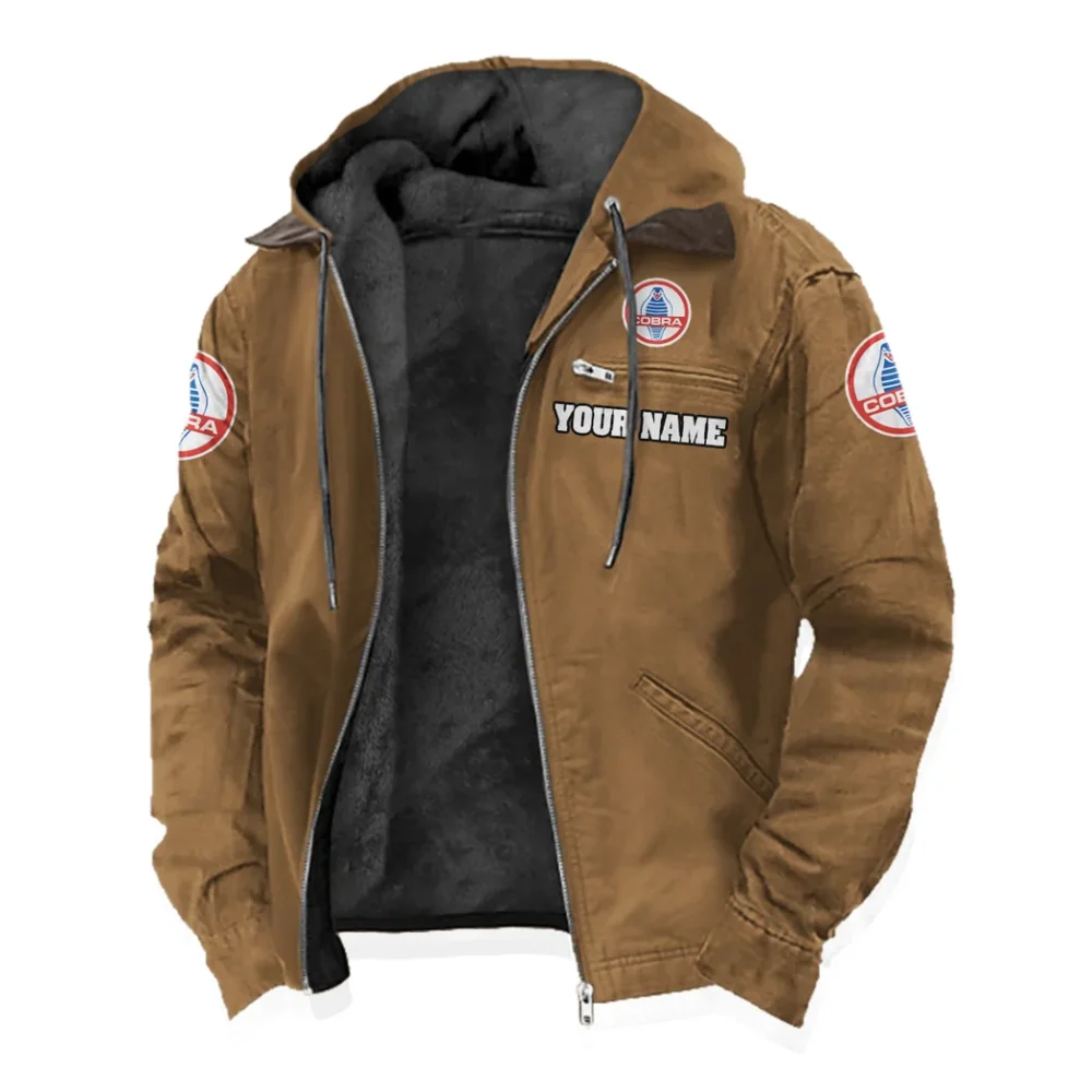 Power Coupe Flannel Hoodie, Custom Car Fan Hoodie HVN1327SH - Camel - Image 2