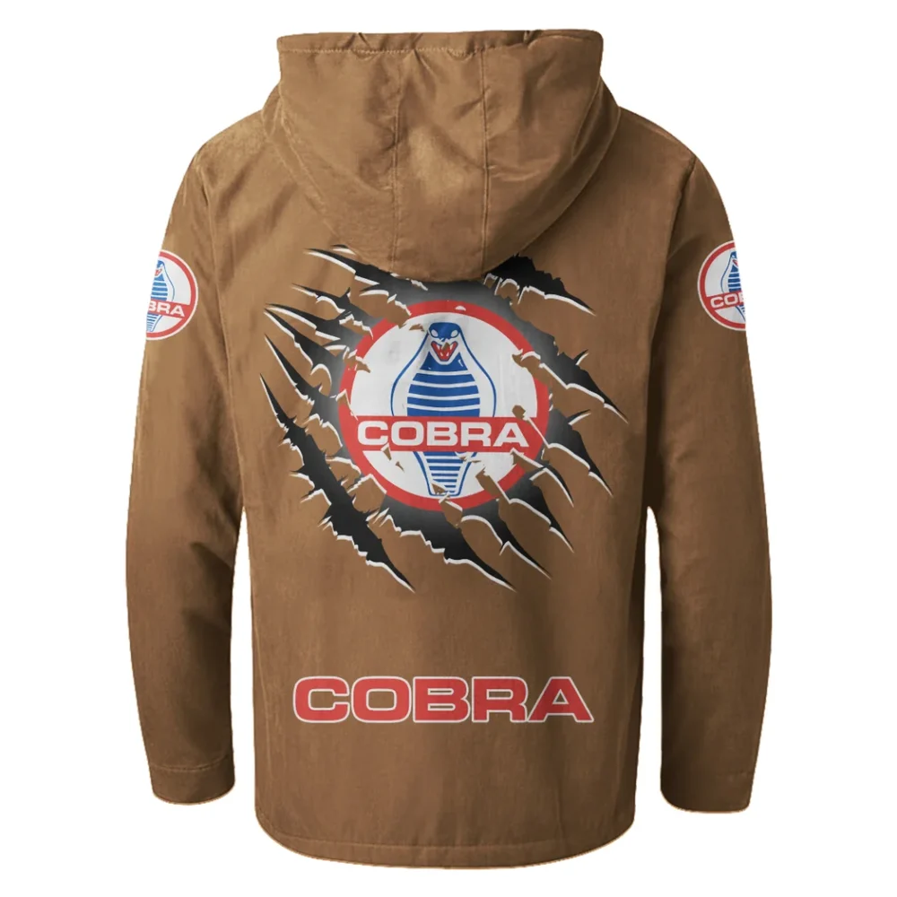 Power Coupe Flannel Hoodie, Custom Car Fan Hoodie HVN1327SH - Camel - Image 3