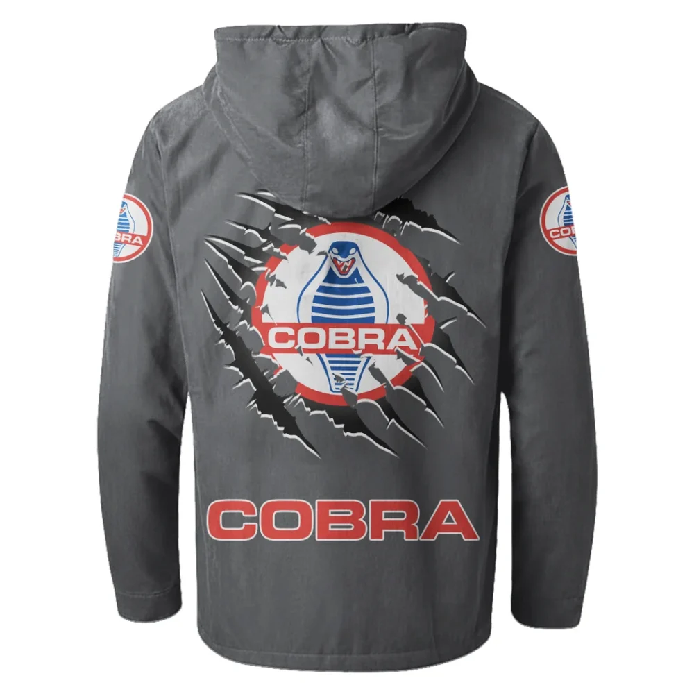 Power Coupe Flannel Hoodie, Custom Car Fan Hoodie HVN1327SH - Gray - Image 3