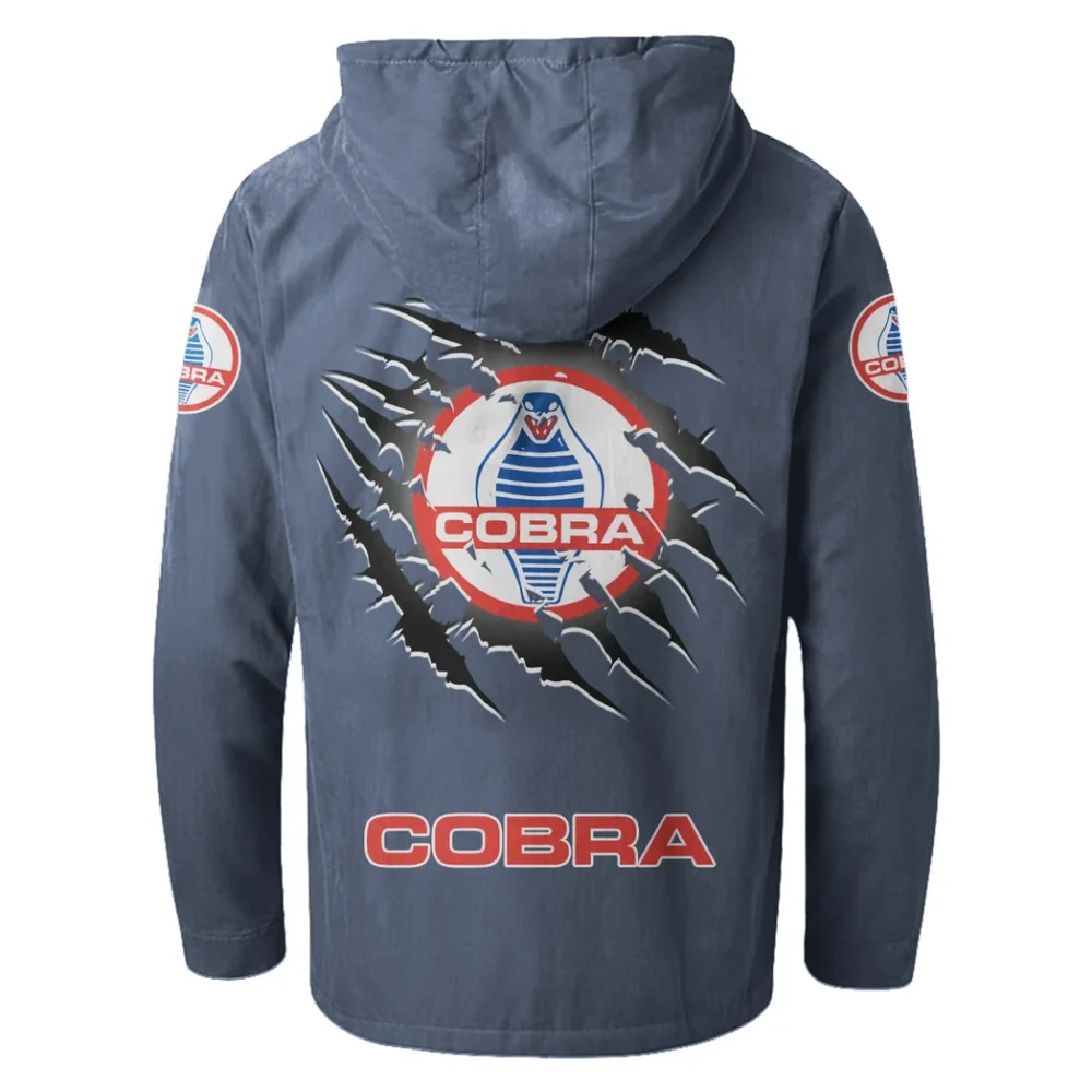 Power Coupe Flannel Hoodie, Custom Car Fan Hoodie HVN1327SH - Navy Blue - Image 3