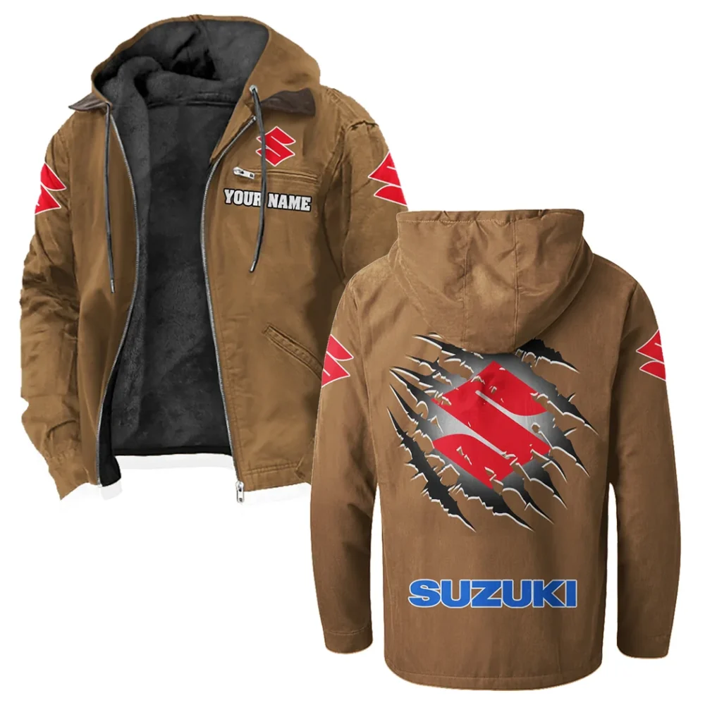 JDM Bike Flannel Hoodie, Rugged Rider Flannel HVN1327SU - Camel