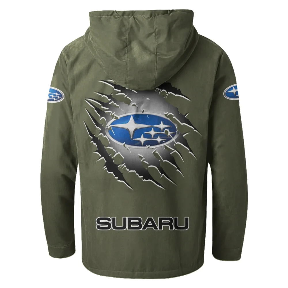 Performance Hatchback Flannel Hoodie, Bold Automotive Hoodie HVN1327SU - Green - Image 3