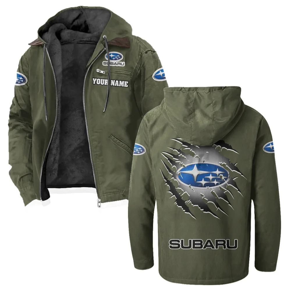 Performance Hatchback Flannel Hoodie, Bold Automotive Hoodie HVN1327SU - Green