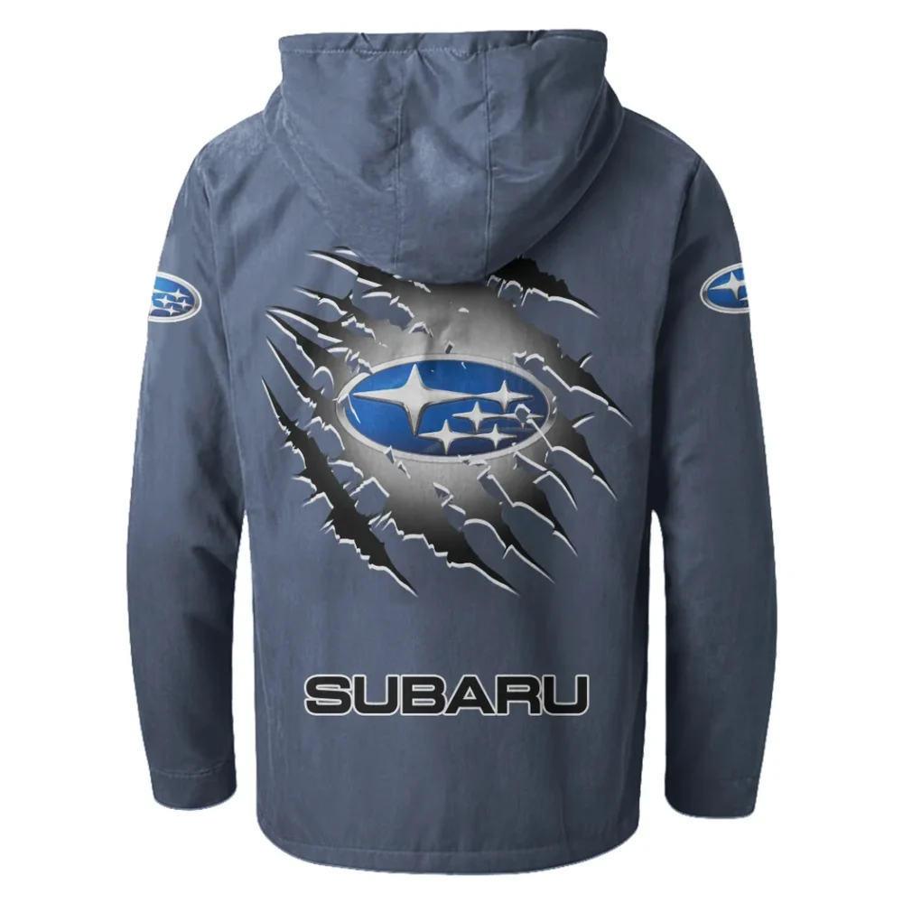Performance Hatchback Flannel Hoodie, Bold Automotive Hoodie HVN1327SU - Navy Blue - Image 3