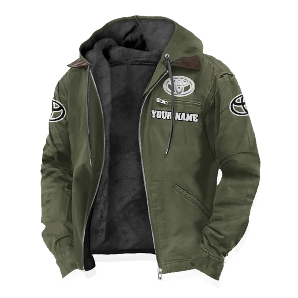 Global Auto Flannel Hoodie, Classic Garage Hoodie HVN1327TO - Green - Image 2
