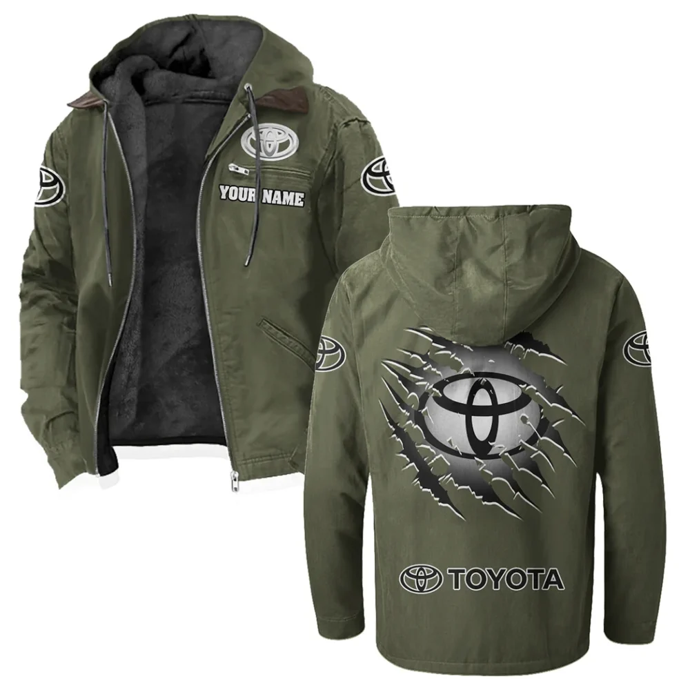 Global Auto Flannel Hoodie, Classic Garage Hoodie HVN1327TO - Green