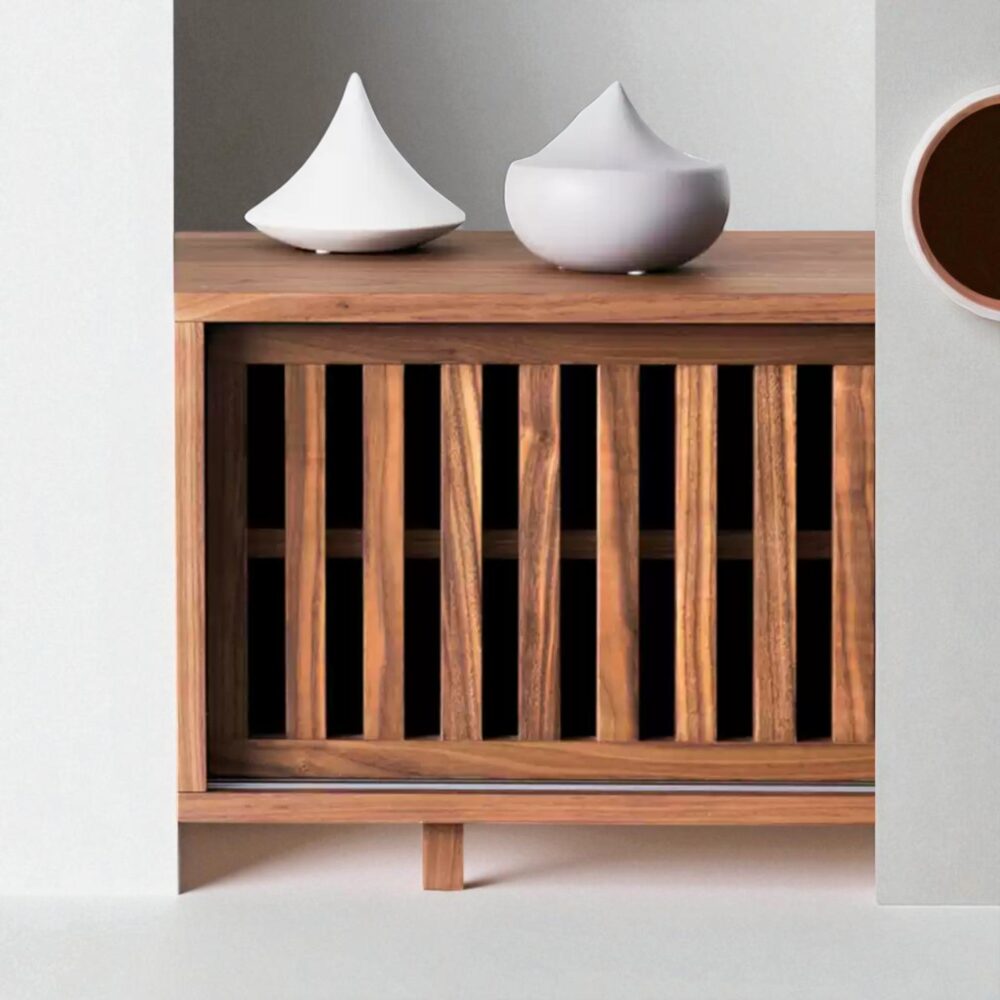 Solid Wood TV Stand Minimalist Media Console Vega - Image 3