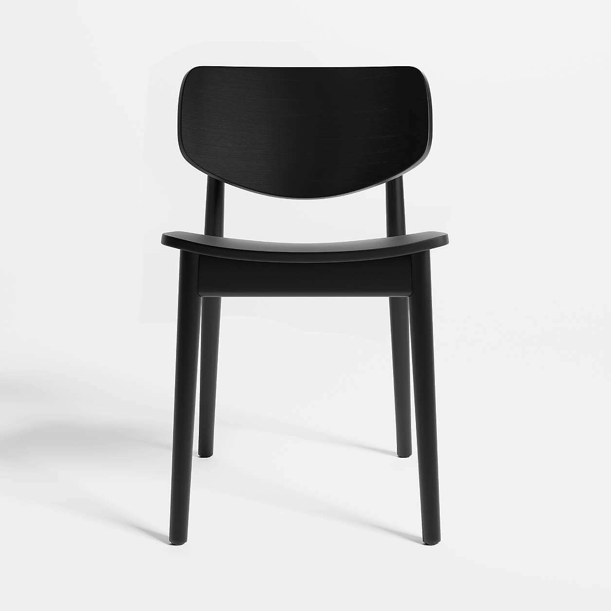 Black Wood Dining Chair Nightfall Nero