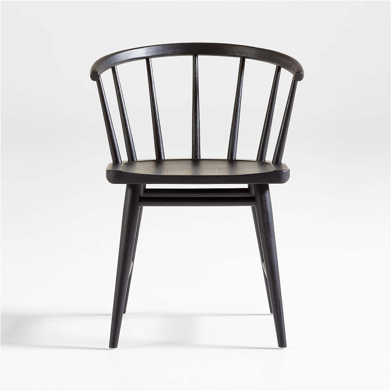 Black Hardwood Dining Chair Obsidian Row